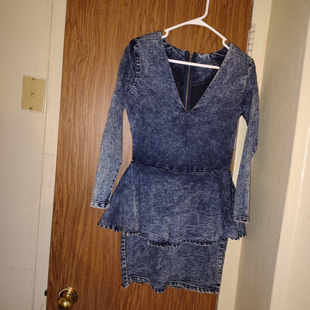 Denim Long Sleeve Dress